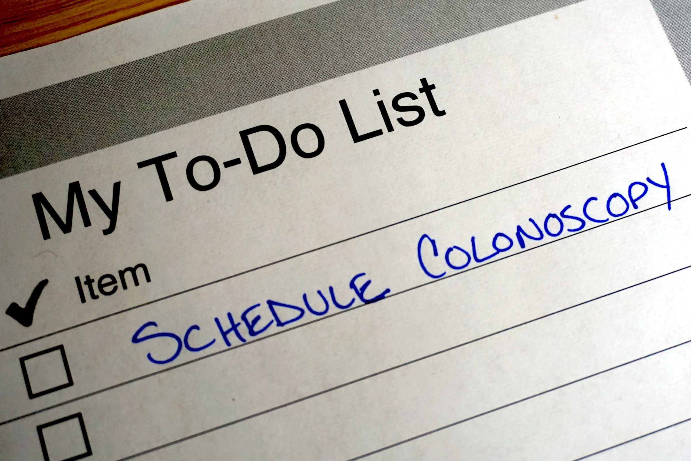 colonoscopy schedule small