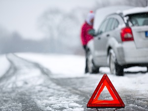 winter driving stranded