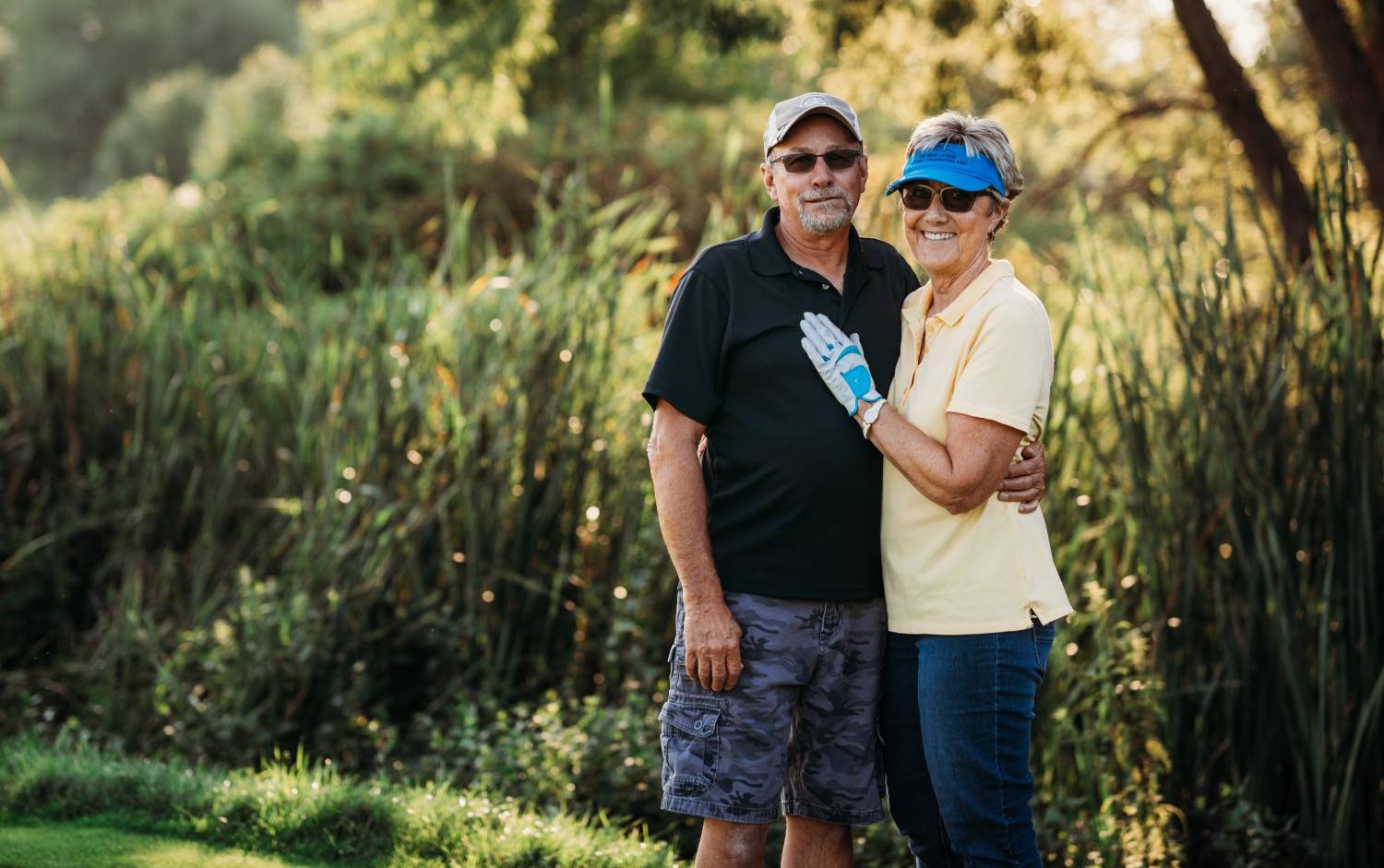 Patient Randy with his wife enjoying life after sinus surgery.