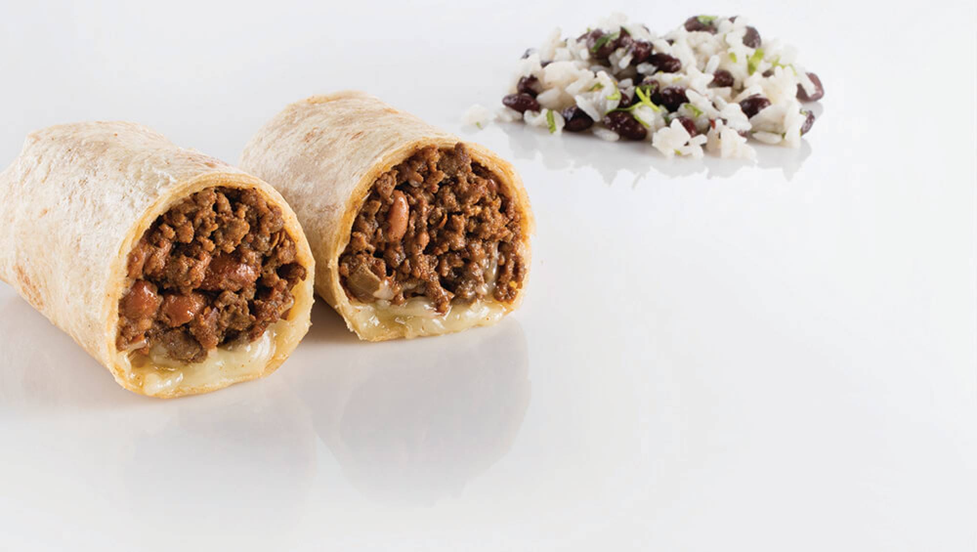 Beef &amp; Bean Burritos