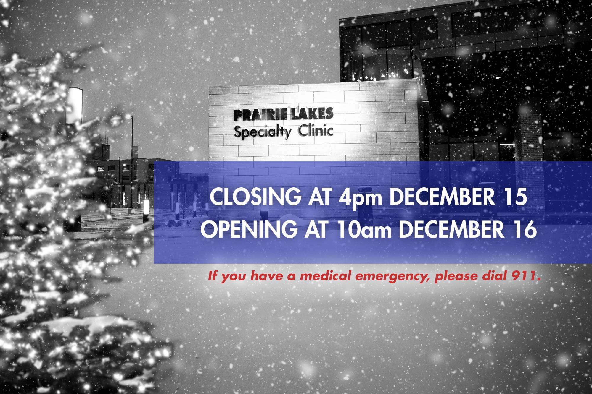 Clinic Closures Due to Weather