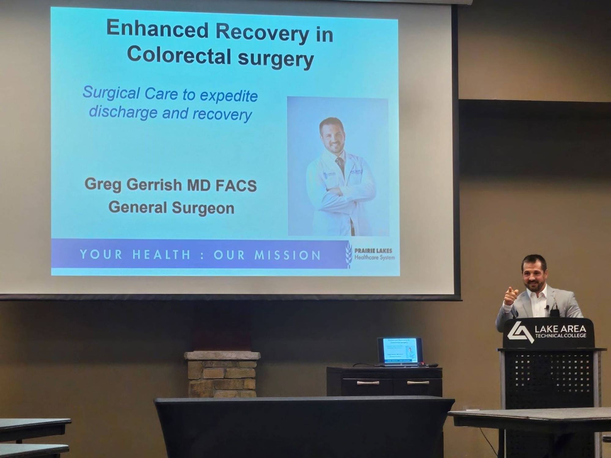 Dr. Greg Gerrish, PLHS General Surgeon, Leads A Session on Colorectal Surgery