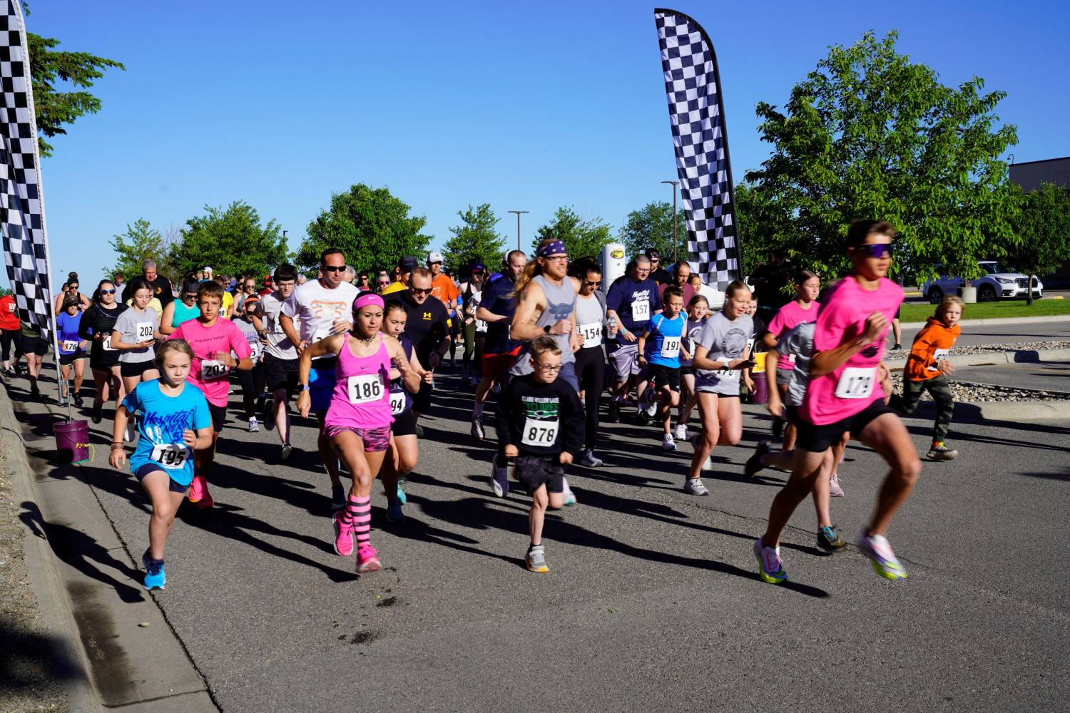 Runners Taking Off to Race the 27th Annual Hospital Hill Run