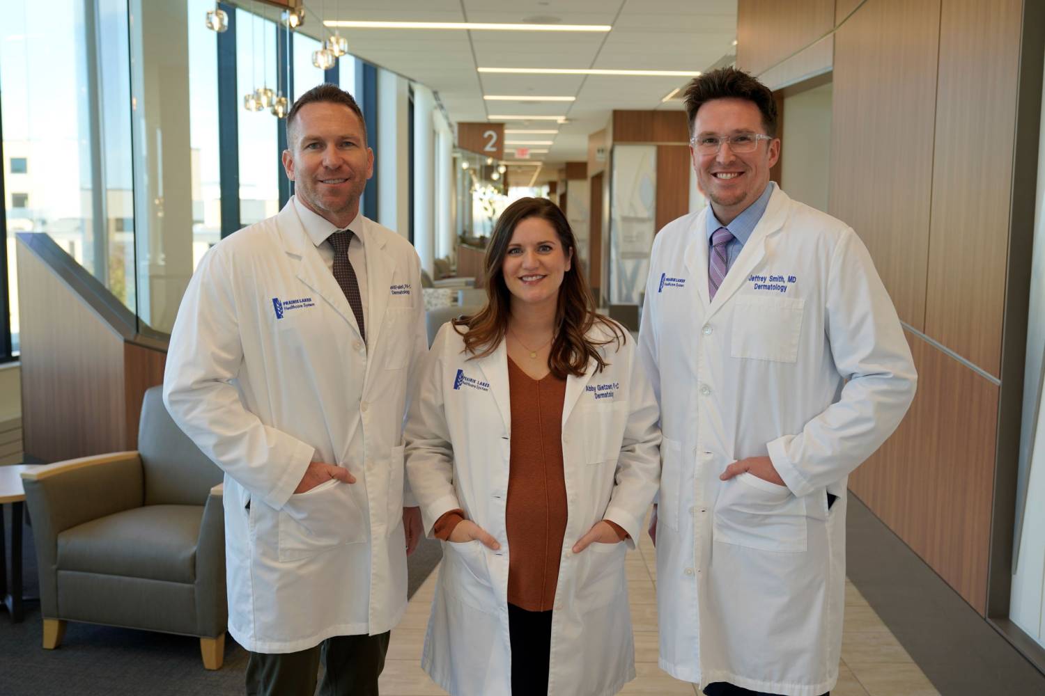 Prairie Lakes Dermatology Clinic Providers: David Feist- PA-C, Abby Gietzen - PA-C, and Dr. Jeffrey Smith